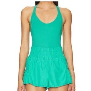 Free people Get Your Flirt On Shortsie Green